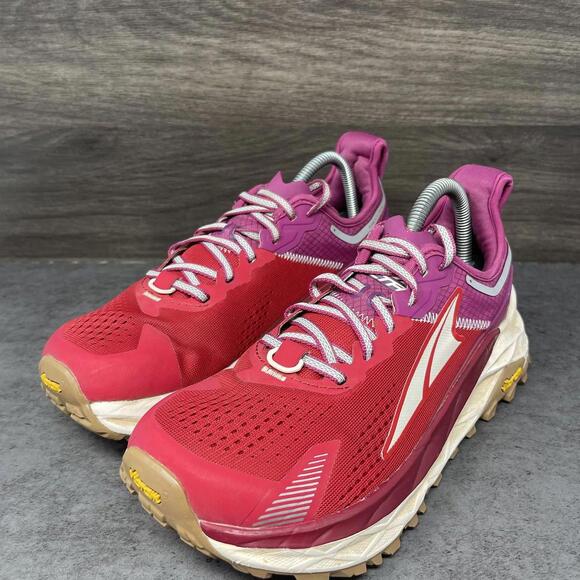 Altra Olympus Trail 5 Running Shoes Womens Size 8 Athletic Sneakers Red Purple - Picture 2 of 11